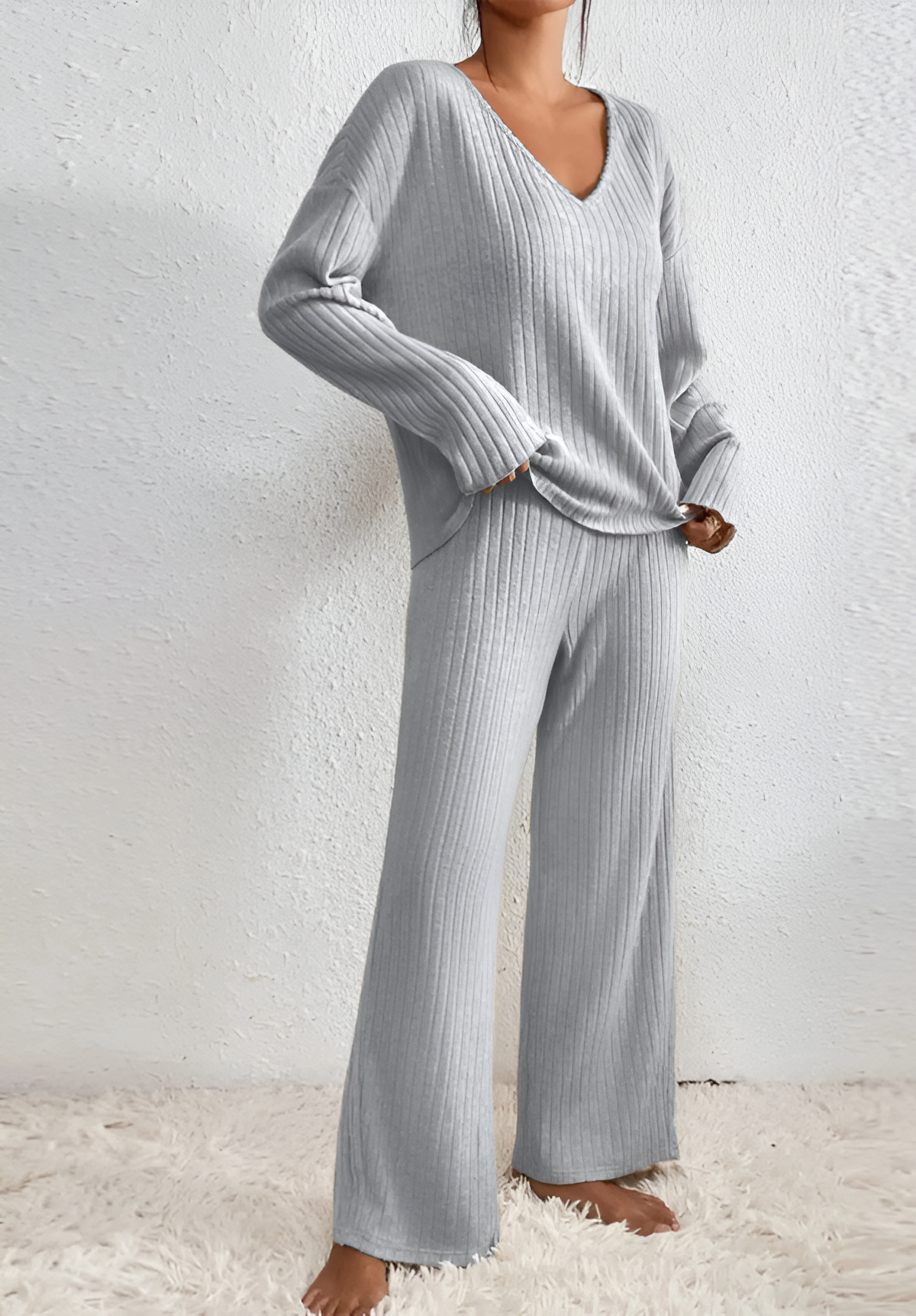 Tova™ | Set due pezzi in maglia a coste