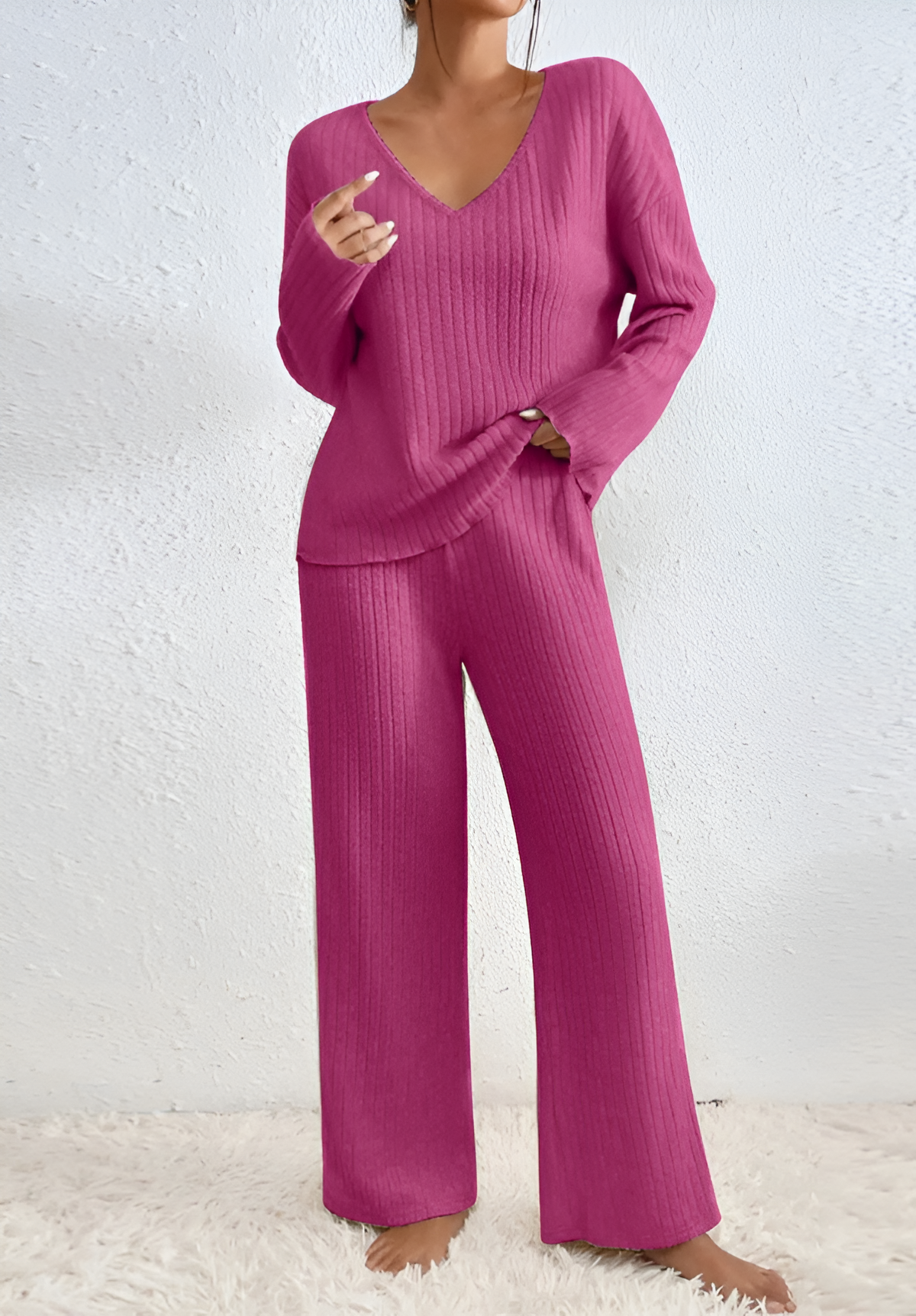 Tova™ | Set due pezzi in maglia a coste
