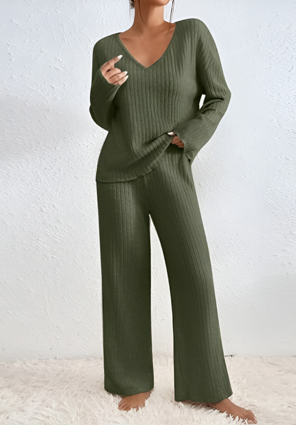 Tova™ | Set due pezzi in maglia a coste