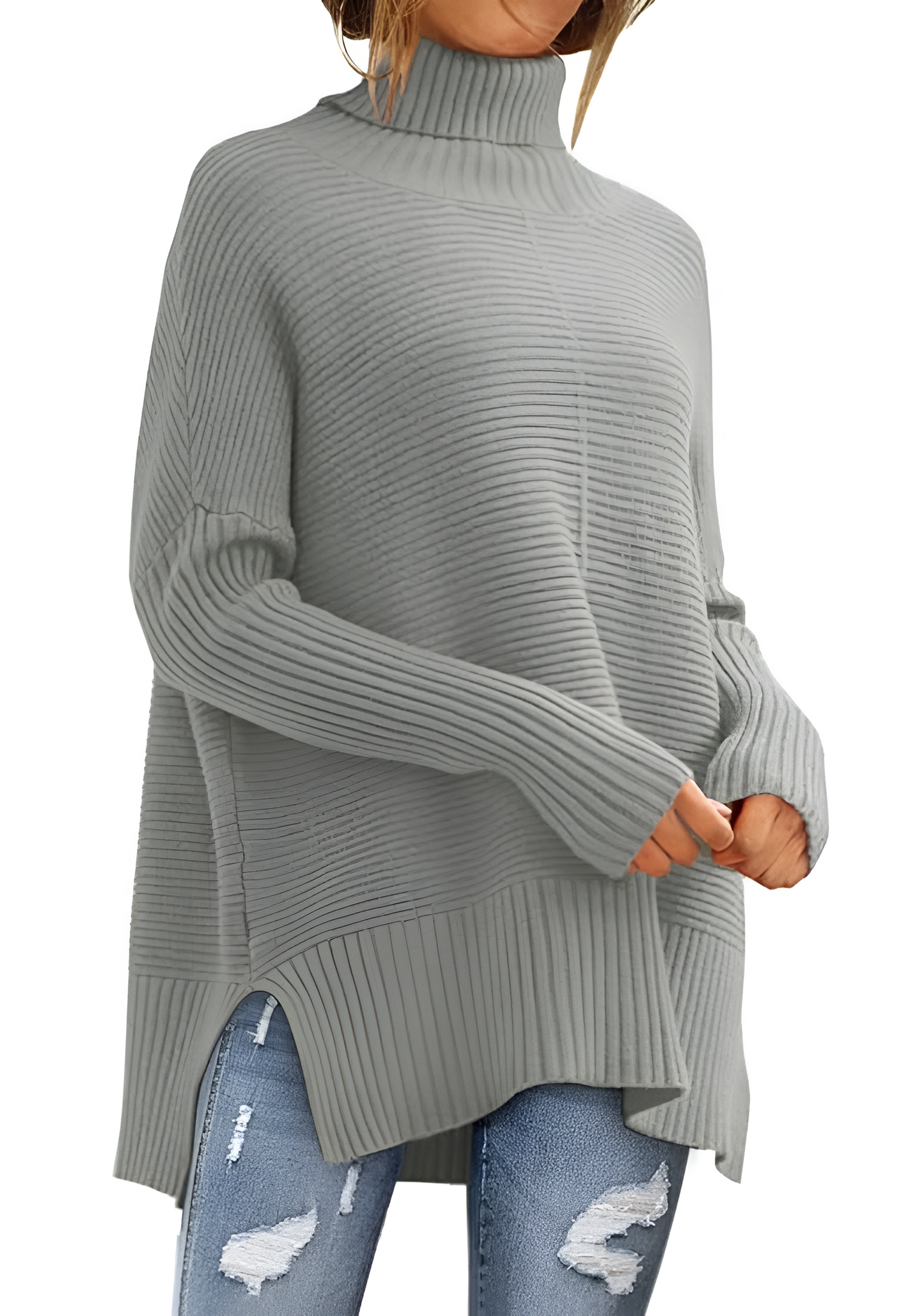 Romina™ | Pullover con collo arrotolato