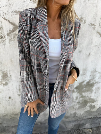 Simonetta™ | Elegante blazer a quadri da donna
