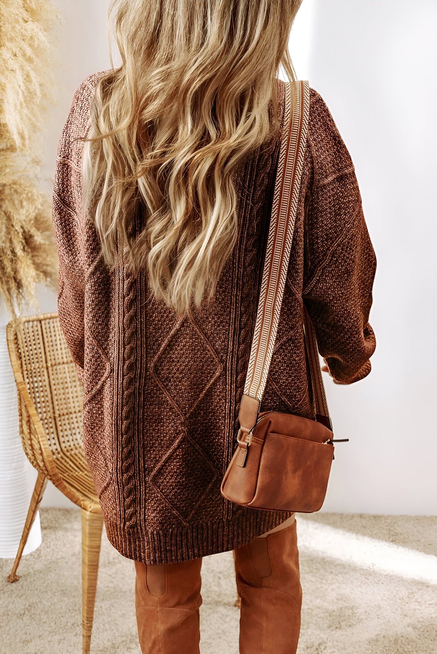Claudia™ | Maglione lungo in maglia, chic e lusinghiero