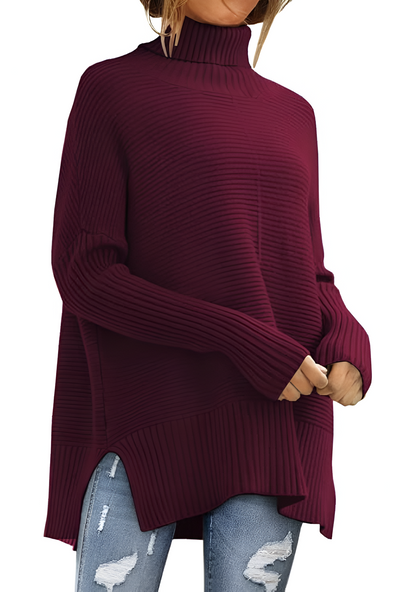 Romina™ | Pullover con collo arrotolato
