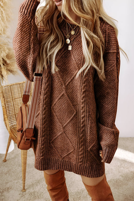 Claudia™ | Maglione lungo in maglia, chic e lusinghiero