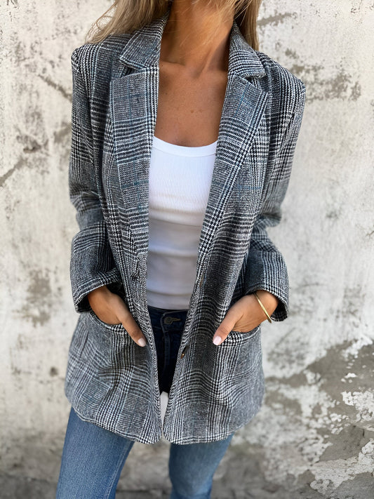 Simonetta™ | Elegante blazer a quadri da donna