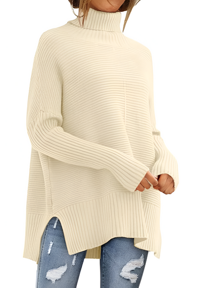 Romina™ | Pullover con collo arrotolato