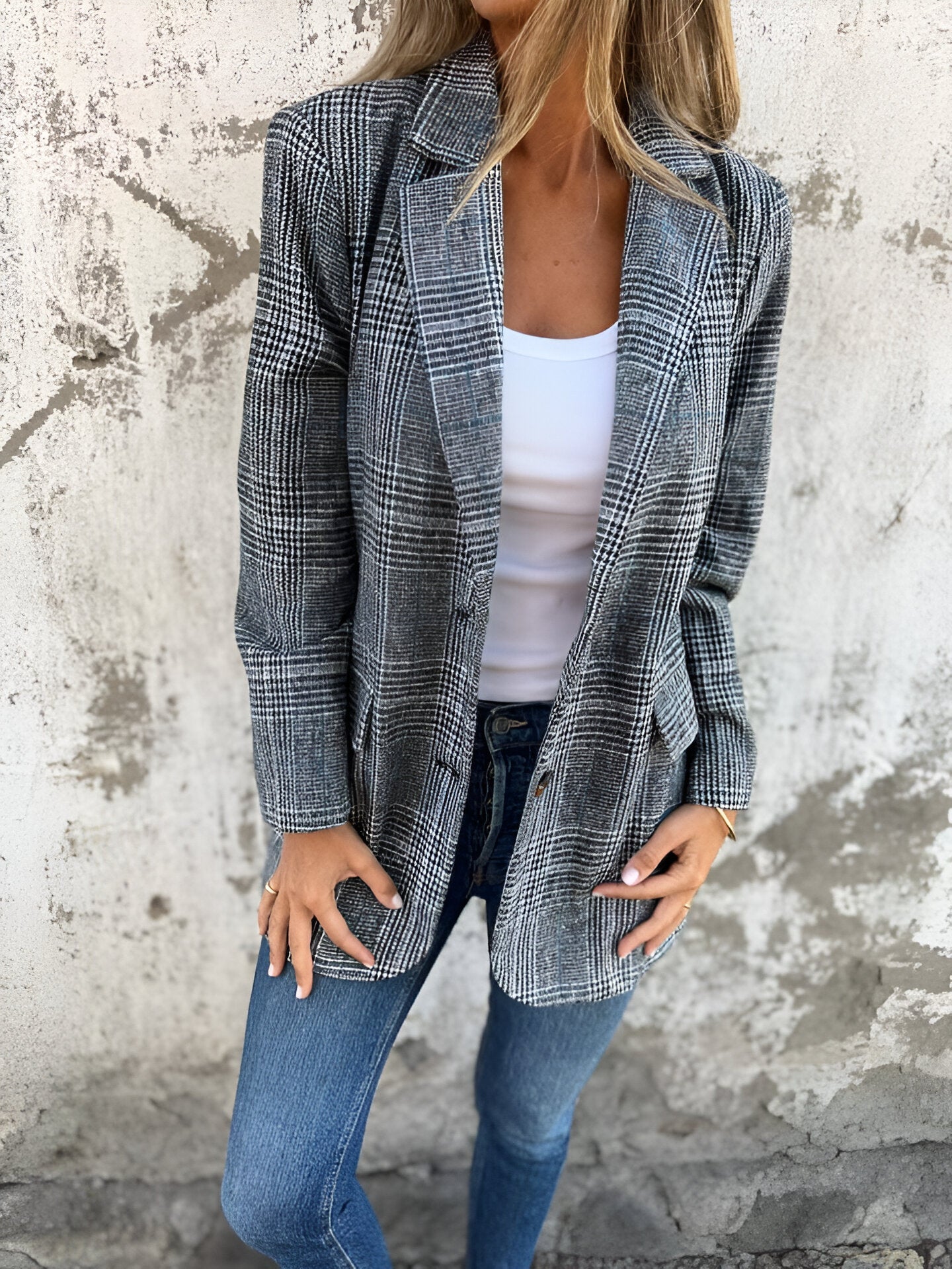 Simonetta™ | Elegante blazer a quadri da donna