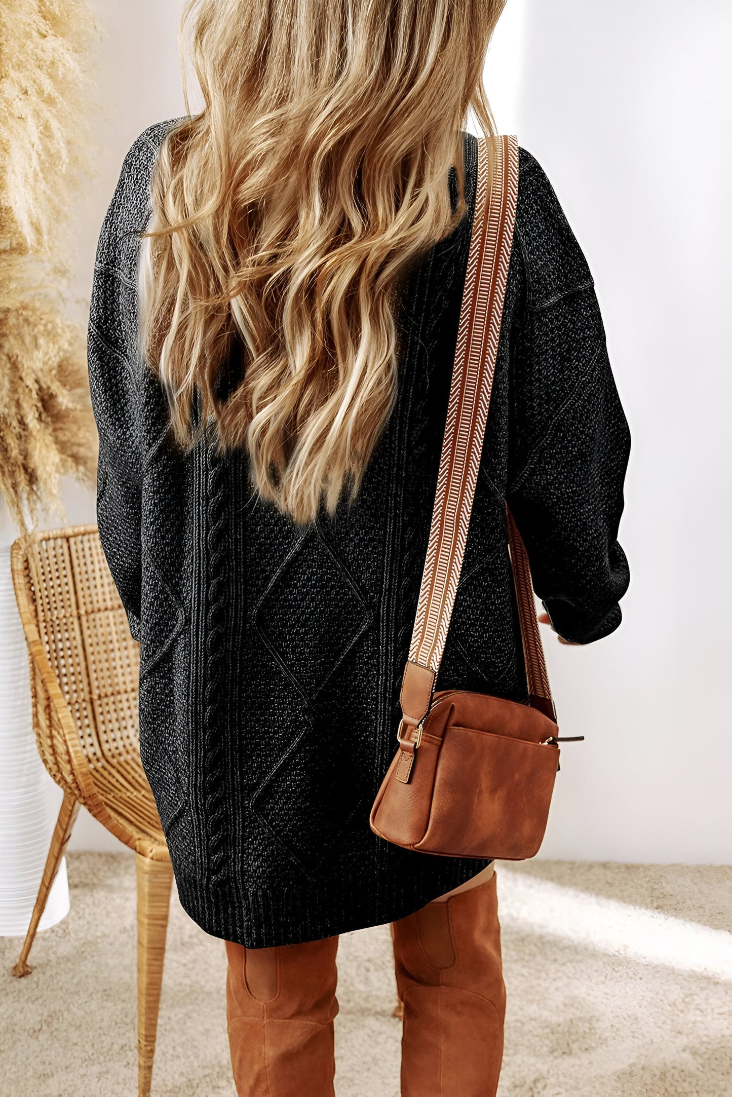 Claudia™ | Maglione lungo in maglia, chic e lusinghiero