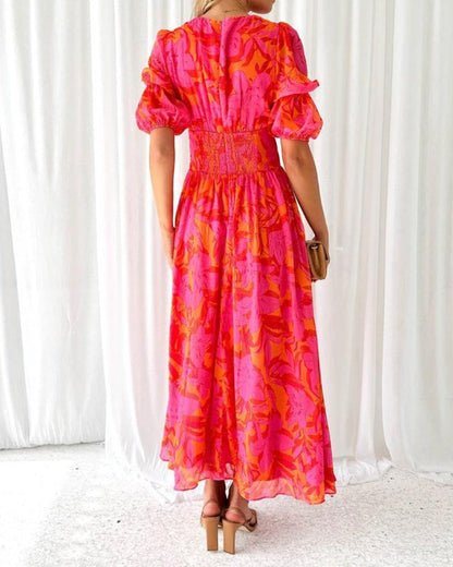 Vanya™ | Abito Avvolgente Elegante con Fiori