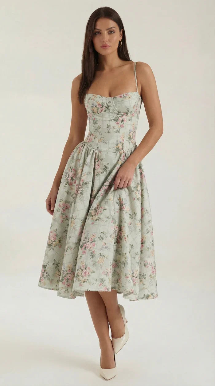 Mila™ | Elegante Abito Midi con Spalline