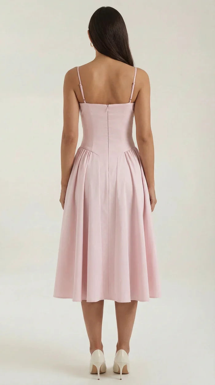 Mila™ | Elegante Abito Midi con Spalline