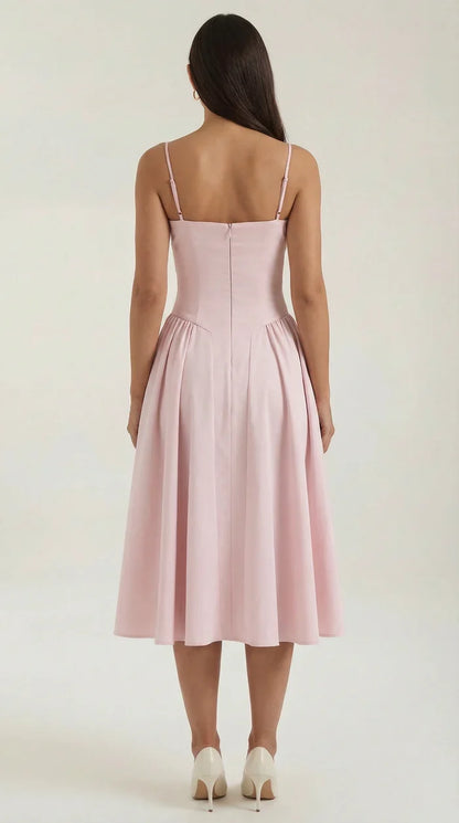 Mila™ | Elegante Abito Midi con Spalline