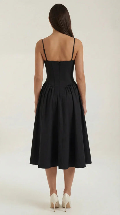 Mila™ | Elegante Abito Midi con Spalline