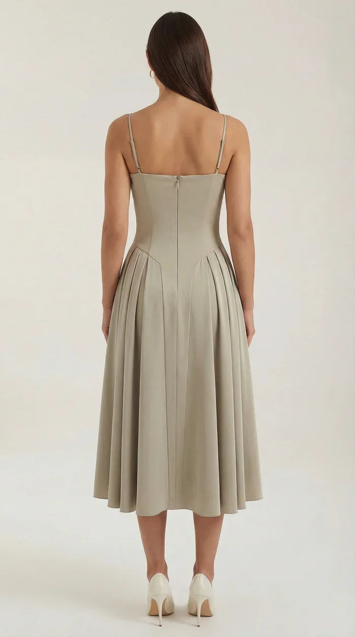Mila™ | Elegante Abito Midi con Spalline