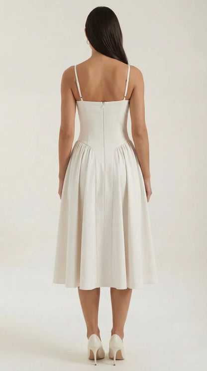 Mila™ | Elegante Abito Midi con Spalline