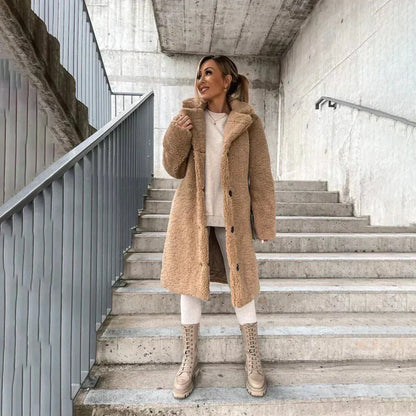 Lena | Lussuoso cappotto lungo dal tocco morbido