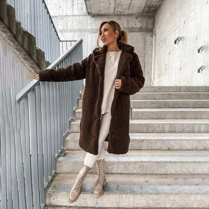 Lena | Lussuoso cappotto lungo dal tocco morbido