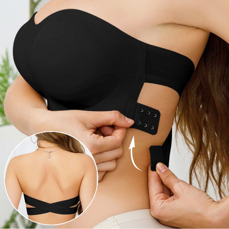Lune™ | Reggiseno Wireless Senza Spalline Con Chiusura Laterale Incrociata