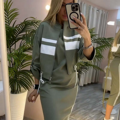 Mire™ | Abito Midi Confortevole & Cardigan