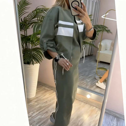 Mire™ | Abito Midi Confortevole & Cardigan