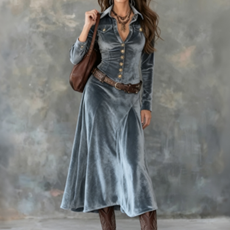Vena™ | Abito Maxi Flowy Moderno