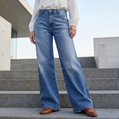 Rena™ | Jeans a gamba larga moderna