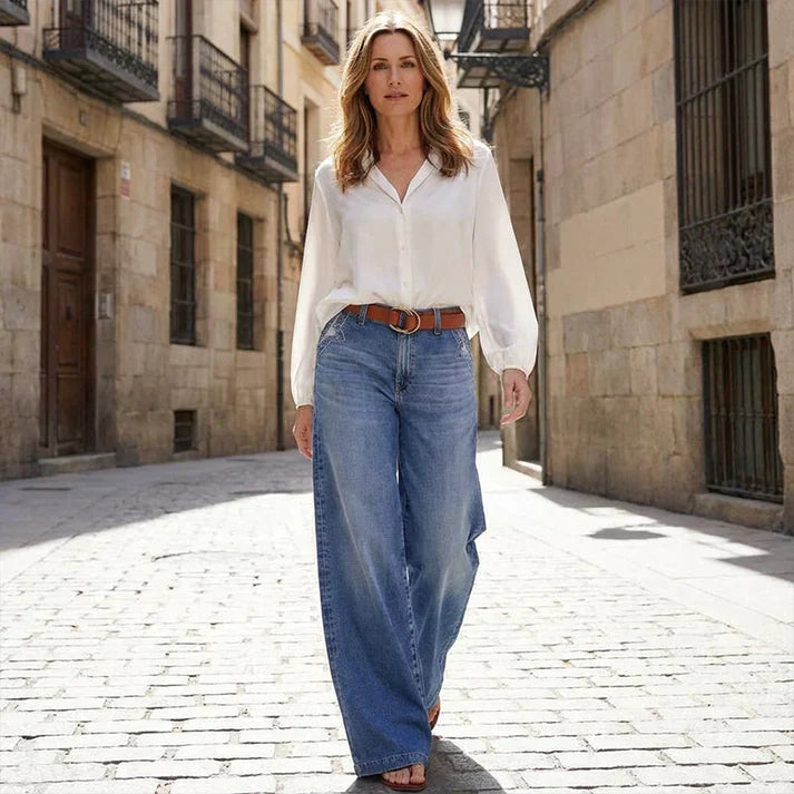 Rena™ | Jeans a gamba larga moderna