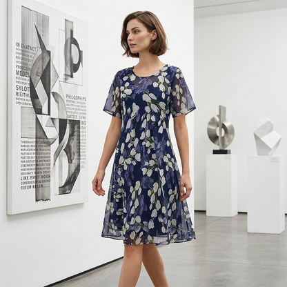 Greta™ | Elegante Abito a Fiori