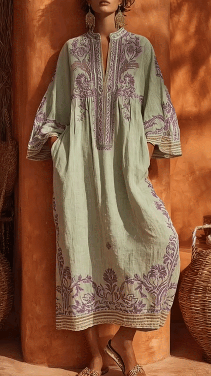 Seline™ | Elegante Maxi Abito Mediterraneo