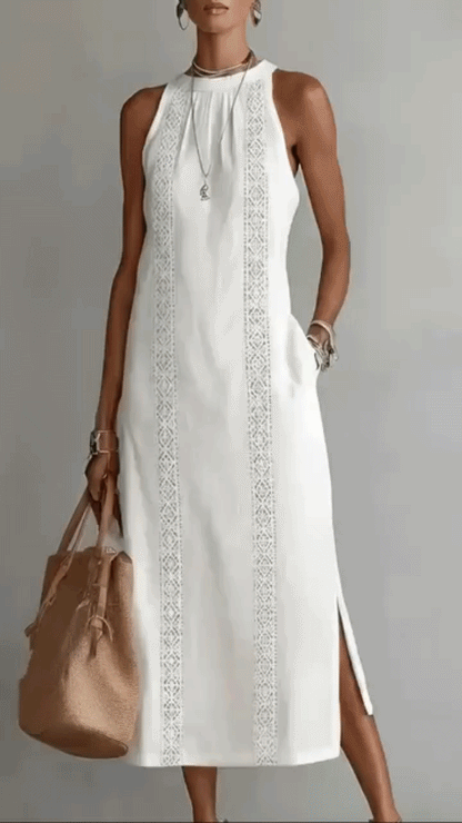 Isadora™ | Abito Midi Ricamato Fluttuante