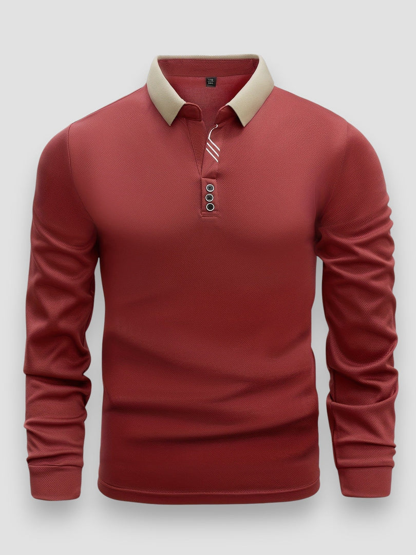 Keno™ | Polo Casual Moderna Con Maniche Lunghe